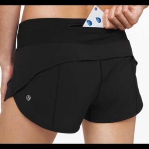 Lululemon size 6 black shorts
